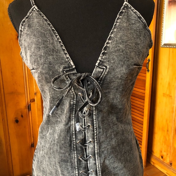 ❤️Black lace up dress - Picture 2 of 8